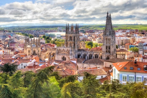 Vista da Catedral de Burgos
