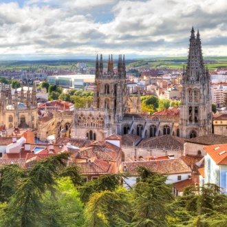 Vue de la cathédrale de Burgos