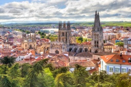 Vista da Catedral de Burgos