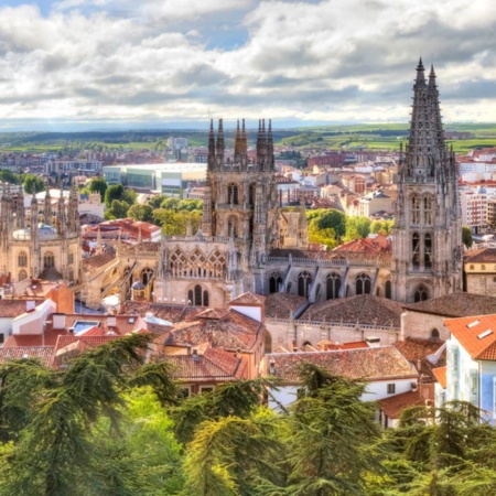 Vista da Catedral de Burgos