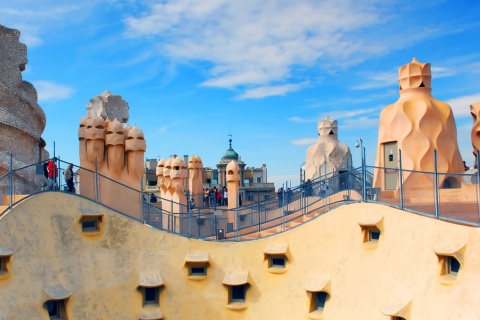 Roof terrace of Casa Milà, Barcelona