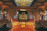 カタルーニャ音楽堂の館内。バルセロナ
