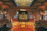 Interior do Palau de la Música Catalana, em Barcelona