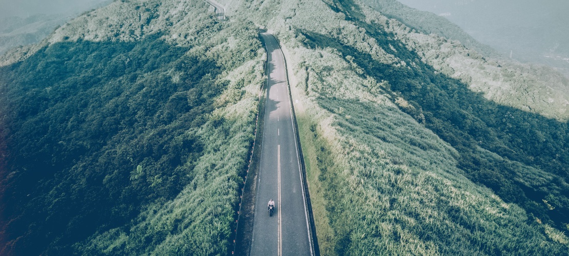 Moto na estrada