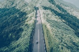 Motorbike on the motorway