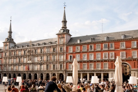 Terrazas en la Playa Mayor de Madrid