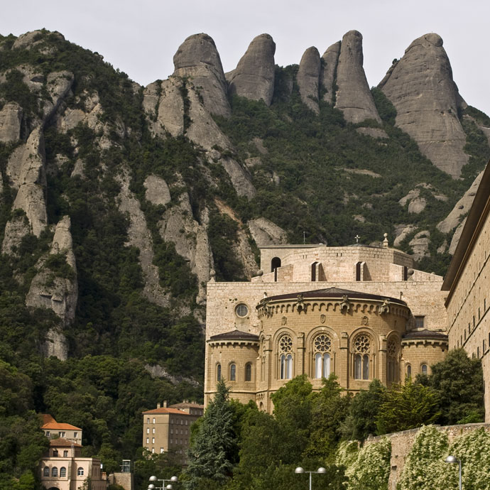 Vue du monastère de Montserrat