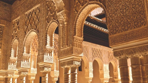 Detal łuków Alhambry