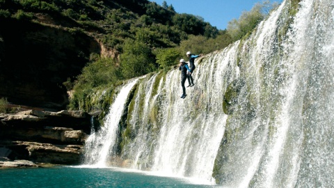 Natural waterfall in Bierge