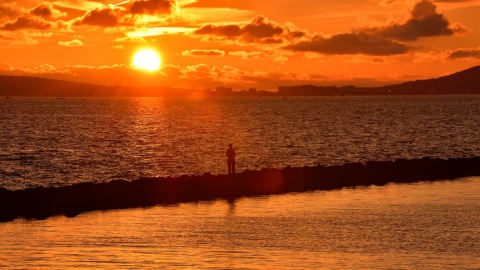 Puesta de sol, Muelle de Palma 