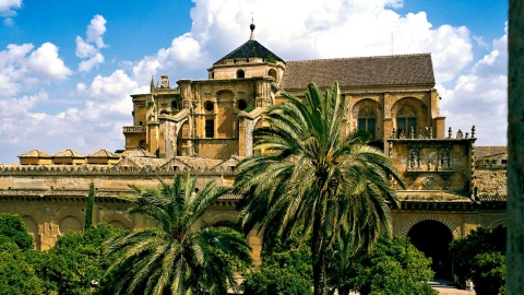 Vista della Moschea Cattedrale dal Cortile degli Aranci, Moschea di Cordova