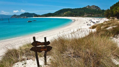 Der Rodas-Strand, Cies-Inseln