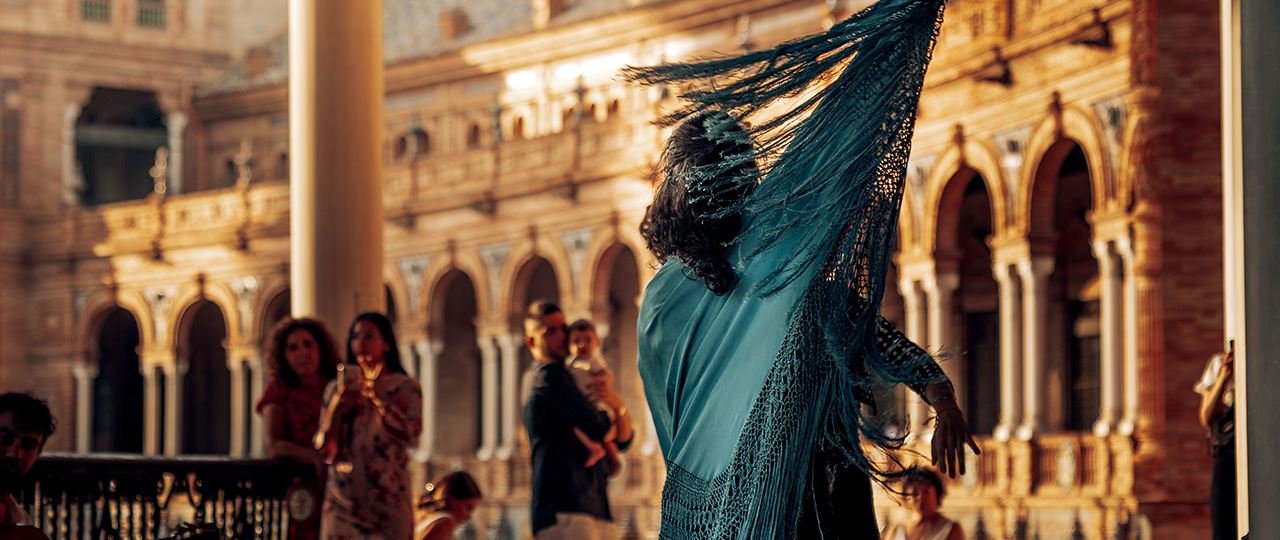 Flamenco, Plaza de España, Sewilla