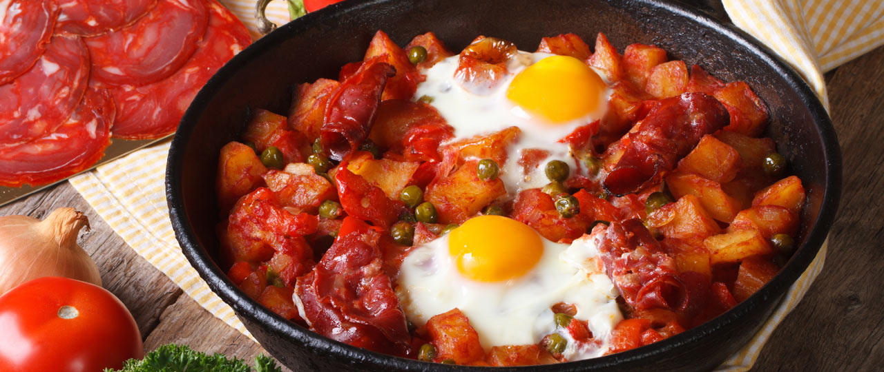 „Huevos a la flamenca“