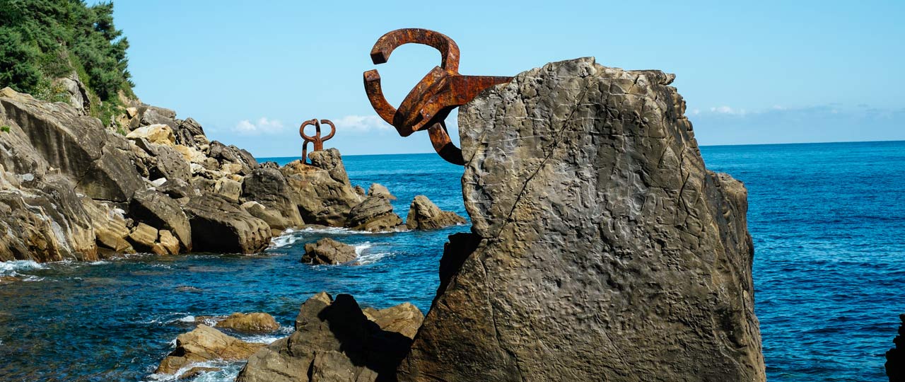 Obra del escultor Eduardo Chillida