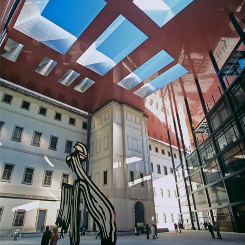 Cortile interno del Museo Nazionale Centro d'Arte Reina Sofia, Madrid