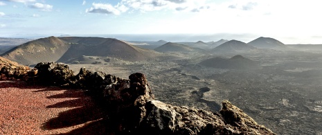 Widok na Park Narodowy Timanfaya, Lanzarote