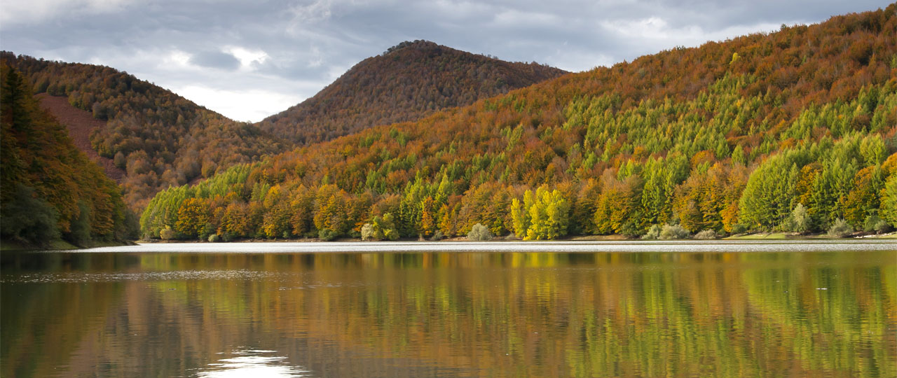 Represa Irabia na Selva de Irati, Navarra