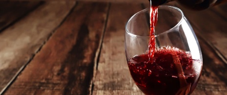 Calice di vino rosso