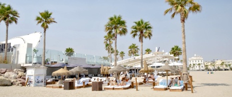 Terrasse sur la plage, Marina Beach Club Valencia